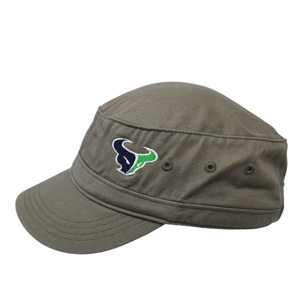 Baseball Strapback Cadet Army Hat Green One Size Logo District Threads